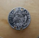 1829 Capped Bust Half Dime  Estimated Au  4 Holes In Coin  Free Shipping
