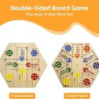 Aggravation Board Game Wooden Classic Marble Game Double Sided 15  Vintage