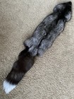 Ranch Silver Fox Fur Hide Pelt Tanned Rustic Decor Log Cabin Wild Country Furs