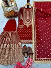 Pakistani Indian Wedding Sharara Suits Party Wear Dress  Bollywood Salwar Kameez