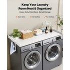 Uimoso Wooden Washer Dryer Countertop 54x27 5 In With Two Convenient Hooks