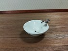 Dollhouse Sink Top Round White For Kitchen Or Bathroom Ceramic 1 12 Scale