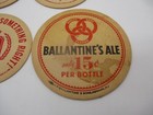 Vintage Ballantine   Rheingold Cardboard Beer Coasters