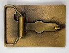 Shriner Masonic Bronze Belt Buckle 1970s Harry Klitzner Desert Caravan  3   x2    