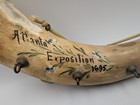 Vintage Gun Powder Horn Key Holder  Atlanta Exposition 1895  19th Century 