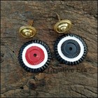 German Pickelhaube Prussian Helmet Brass-leather Chin Strip Set - Brass-strips