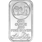 Five 1 Oz  Silvertowne Silver Bar - Trademark Prospector Design - 999 Fine