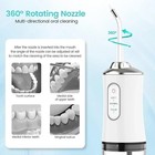 Dental Water Floss Oral Irrigator Usb Rechargeable Jet Tooth Pick 4 Tips 220ml