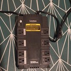 Cyberpower 550va Desktop Ups Battery Backup Surge Protector 8 Outlets Black