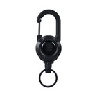 3 Pcs Heavy Duty Keychain Retractable Carabiner Car Key Chain With Badge Holder