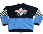 Star Wars Pod Racing Jacket Blue Black Tatooine Embroidered Full Zip Size Xl