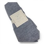 Pottery Barn Baby Belgian Flax Linen Crib Skirt Indigo Blue Nursery Dust Ruffle 