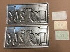 Vintage 1995 1996 1997 Texas Truck License Plate Set Never Mounted Lk9 246