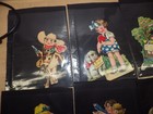Lot Of 7 Antique Die Cut Mechanical Valentines Day Greeting Cards