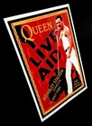 Queen Poster Live Aid 1985 Wembley Hand-signed New Tribute David Byrd S n Coa