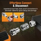 Garden Hose Pressure Washer Adapter 3 4  Quick Connect Stainless Steel 4pcs