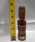 Vintage African Tribal Hand Carved Hardwood Maori Tiki Deity Figurine