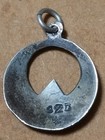 Vintage Mexican Silver Pendant Top Navajo Zuni Enamel Multicolor 925