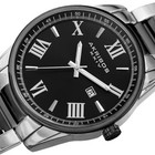Akribos Xxiv Ak936ttb Men s Two-tone Black Dial Stainless Steel Bracelet Watch