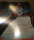 Brandy Vintage 2004 Promo Window Static Cling Poster Of Afrodisiac Cd 10x14