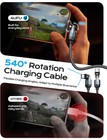 Aufu Pd 60w Usb C To C Cable 10ft 1pack   Double 180   10ft  Black 
