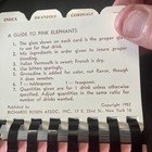 Vintage  a Guide To Pink Elephants  Vol 1   200 Mixed Drinks Recipes  1952  