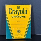 Vintage 1960s Crayola Crayons 8 Count Box Binney X Smith New York Complete Nos