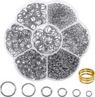 1000pcs Jump Rings For Jewelry Making Stainless Steel Open Jump Rings Connectors