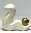 Year Of The Snake Chopstick Rest Hashioki Protecting Hoju Gold Jewel