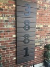12 Inch 0 To 9 Large Numbers Black Metal Iron Home House Street Business Address