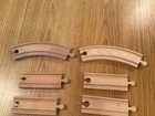 Lot Of 12 Pieces Thomas  Wooden Railway Railroad Tracks Straight   Curved