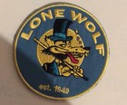 Lone Wolf Vintage Embroidered Iron On  Patch Rat Rod   Hot Rod  Racing 3  X 3 