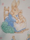 Vintage Beatrix Potter Peter Rabbit Book Frederick Warne   Co Panel 35x45 1 2 