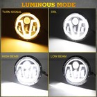 130w 6000k White 7 Inch Headlight 4 Inch Fog Light ip68 plug N Play
