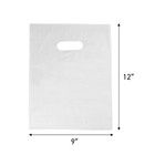 Sswbasics Small Low Density White Merchandise Bags - 9   w X 12   h - Case Of 1000