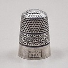 Antique Sterling Silver Thimble Royal Spa Hg   Sons 1936 16
