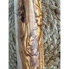 Vintage Italian Olive Wood Rolling Pin  11 Inch