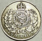Brazil - Pedro Ii - Silver 200 Reis - 1867 - Km-471 - Extra Fine Silver Coin 