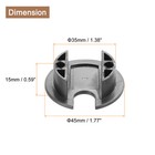 2pcs Cable Hole Cover 1-3 8  Zinc Alloy Desk Cable Cord Grommet  Red Bronze