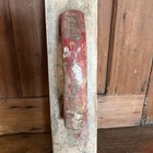 Aafa Large Red Antique Old Barn Door Handle On Original Wood Fine Patina