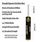 Cricket Bat Tennis Ball Tape Ball 4 5 Wide Full Cane Handle Weight 2lbs Sparta