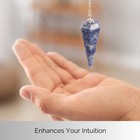 Sodalite Pendulum Crystal Stone  Faceted Pendulum Divination Tools  Dowsing