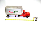 Vintage Japan Tin Toy Consolidated Freightways With Autocar Tractor