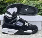 Nike Air Jordan 4  white Thunder  Men s Retro Mid Top Basketball Shoes