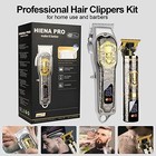 Wahl Professional Hair Cut Machine Barber Salon Cutting Trimmer Clipper Kit Set