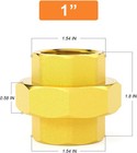 Gasher 1pcs Pipe Fitting  1  Female Pipe Fitting Brass Union For Connecting And