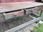 Antique 19th Century 6 1 2 Foot Farmhouse Work Table