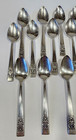 Vtg Oneida Community Coronation Silverplate Teaspoons Silverware Set Of 14