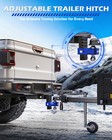 Omt Adjustable Trailer Hitch Towing Ball Mount 2  Receiver 6  Drop 12500 Lb