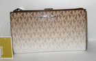 Michael Kors Jet Set Double Zip Wristlet Wallet Husk Ombre Logo Phone Nwt  178